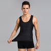 Men Abdomen Waist Corset Shapewear Vest, Size: XXL(Black)
