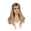 Colored Small Dirty Braid Wig Headgear Hair Band Style Small Braid Wig Headgear(L6T613#1 Flowers)