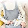 Fleece Cat Carrier Apron - Grey - Holds Pets up to 7.5kg