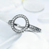 S925 Sterling Silver Womens Inlaid Ring, Size: 5