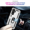 For Samsung Galaxy A36 5G Shockproof TPU + PC Phone Case with Holder(Silver)