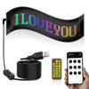 10.2x34.8cm20 x 64 LEDs Car Flexible Display Advertising Screen APP Bluetooth Smart Screen