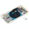 iPhone 12 Mini Back Cover Assembly White - Side Keys, Card Tray & Wireless Charging