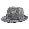 Summer Jazz Hat Mesh Breathable Sunscreen Hat, Size: Average 56-58cm(Grey)