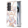 For Samsung Galaxy S25 Ultra 5G Splicing Marble Flower IMD TPU Phone Case(Crown)