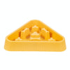 Slow Feed Dog & Cat Bowl, Yellow, Triangle Bone Shaped