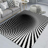 3D Geometric Stereo Trap Vision Living Room Bedroom Carpet, Size: 60x90cm(Rectangular Visual F)