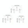 3pcs YX042 Acrylic Transparent Cosmetics Jewelry Display Stand