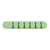 6 Holes Bear Silicone Desktop Data Cable Organizing And Fixing Device(Matcha Green)