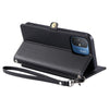 For Redmi 11A 4G Global Wallet Multi-card Slot Leather Phone Case with Lanyard(Black)