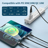 ADC-008 100W USB/Type-C to Type-C + 8 Pin + Micro USB Two to Three Fully Compatible Fast Charge Data Cable, Length:1.2m