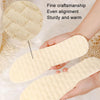 1pair Wool Winter Soft Anti-Odor Latex Warm Thick Padded High Elastic Shock Absorbing Insoles, Size: 42-43(Beige)