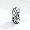 925 Sterling Silver Bohemia Feather Beads  For Women DIY Bracelet Accessories