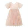 A22101 Girls Summer Star Mesh Princess Dress, Appropriate Height:170cm(Pink)
