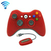 For Microsoft Xbox 360 / PC XB13 Dual Vibration Wireless 2.4G Gamepad With Receiver(Red)