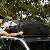 600D Oxford Cloth Car Luggage Bag Outdoor SUV Foldable Roof Bag, Size: S: 105  90  45cm(Black+Gray)