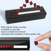 Safety Hammer Parking Card Multi-Function Temporary Number Card(Black)
