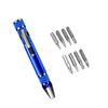 8 In 1 Screwdriver Aluminum Alloy Combination Disassembly Pen Repair Screwdriver(Blue)