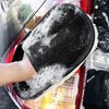 Car Styling Wool Soft Car Washing Gloves Cleaning Brush Motorcycle Washer Care Products(Black)