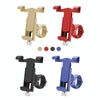 360 Degree Rotatable Aluminum Alloy Phone Bracket for Bicycle, Suitable for 50-100mm Device(Red)