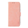 For Samsung Galaxy A56 5G ABEEL Frosted Magnetic RFID Leather Phone Case(Pink)