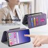 For Samsung Galaxy S25 5G CaseNeo MagSafe RFID Anti-theft Retro Leather Phone Case(Purple)