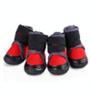 Dog Shoes Red Size 90 (9cm x 8cm) Non-Slip, Waterproof Boots