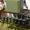 4 PCS / Set Outdoor Picnic Stainless Steel Cup With Storage Bag+Silicone Holder (Army Green)