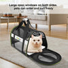 FUNADD Foldable Pet Carrier Bag, Grey - Breathable, for Small Dogs & Cats