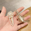 Rhinestone Fashion Hair Clips Women Bangs Headwear, Styles: 360 Pearl
