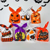 50pcs /Pack Halloween Packaging Bags Candy Snacks Treat Bags, Size: 13.5x22cm(Spider Pumpkin)