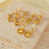 OPK KE791 Love 1pair Vintage Temperament Geometric Earrings