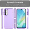 For Samsung Galaxy A16 5G Frosted Translucent TPU Hybrid PC Full Coverage Phone Case(Dark Purple)