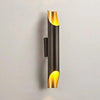 White light Modern Wall Lamp LED Aluminum Alloy Pipe Lighting, Style:Single-tube Black