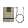 ROMOSS CB25 3 In 1 3.5A  8 Pin + Micro USB + Type C/USB-C Cable 1m(Space Gray)