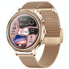 V60 1.39 Inch Health Monitoring Multifunctional Waterproof Bluetooth Call Smart Watch, Color: Gold Steel