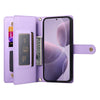 For Redmi K70 Nine Card-slot Zipper Wallet Bag Leather Phone Case(Purple)