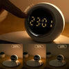 K22T 15W Multifunctional Rotatable Clock Night Light Wireless Fast Charger, Color: White