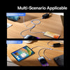 Baseus StarSpeed 3.5A USB to 8 Pin + Type-C + Micro USB 3 in 1 Fast Charging Data Cable, Length:1.2m (Purple)