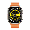 ZGA W02 2.02 inch Screen Seconds Hand BT Call Smart Watch, Support Heart Rate / AI Voice Assistant / Sedentary Reminder(Orange)