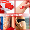 500pcs /Roll Pink Bow Tanning Sunbathing Stickers Self Adhesive Body Stickers