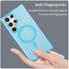 For Samsung Galaxy S23 Ultra 5G MagSafe Frosted Translucent TPU + PC Full Coverage Phone Case(Blue)