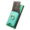 For Samsung Galaxy S23 Ultra 5G Retro Cross Leather Ring Vertical Insert Card Bag MagSafe Phone Case(Green)