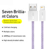 Baseus CALD000405 Dynamic Series 2.4A USB to 8 Pin Fast Charging Data Cable, Cable Length:1m(Purple)