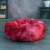 Plush Pet Bed 50cm Wine Red - Deep Sleep Comfort