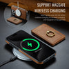 For iPhone 12 Pro Max DG.MING K1 MagSafe Detachable Wallet RFID Back Cover Phone Case(Brown)