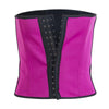 Lady Elastic Latex Steel Bone Buckle Toning Body Lifting Hips Slimming Waist Belt, Size: XXL(Rose Red)