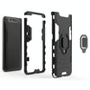 PC + TPU Shockproof Protective Case for Galaxy A80 / A90, with Magnetic Ring Holder (Black)