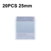 20 PCS 25mm Crystal Drop Glue Square Silica Gel Mold DIY Handmade Jewelry Decoration Model