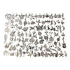 100pcs  Mixed Antique Silver Color European Bracelets Charm Pendants Fashion Jewelry DIY Charms Handmade